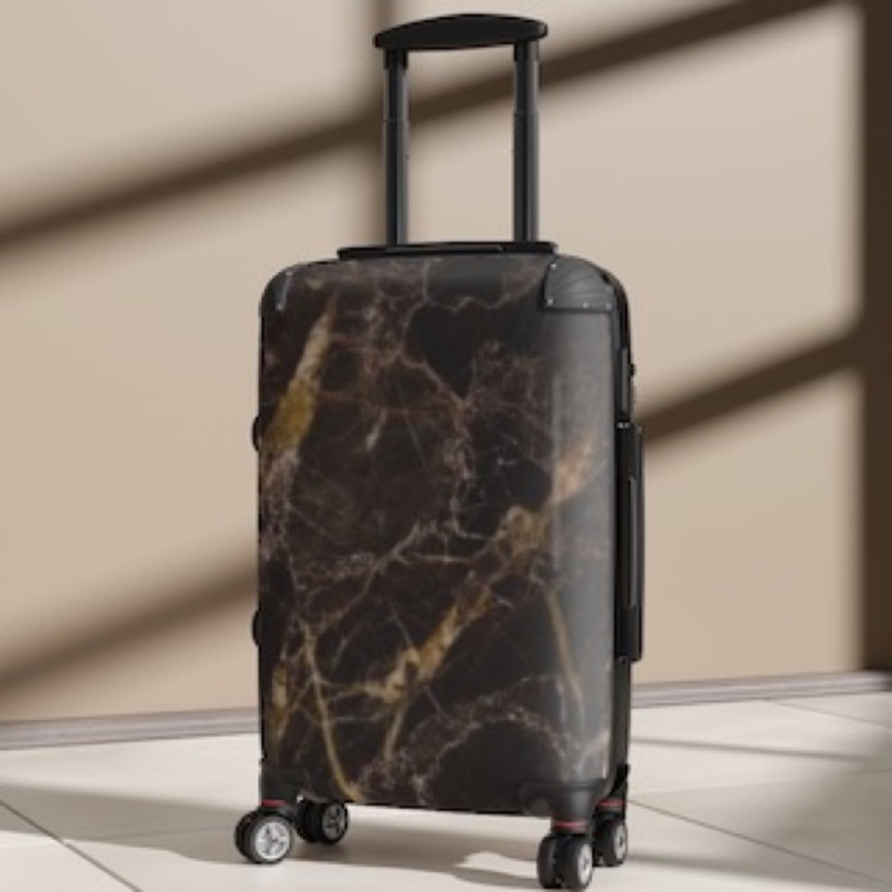 Black Marble Design Suitcase